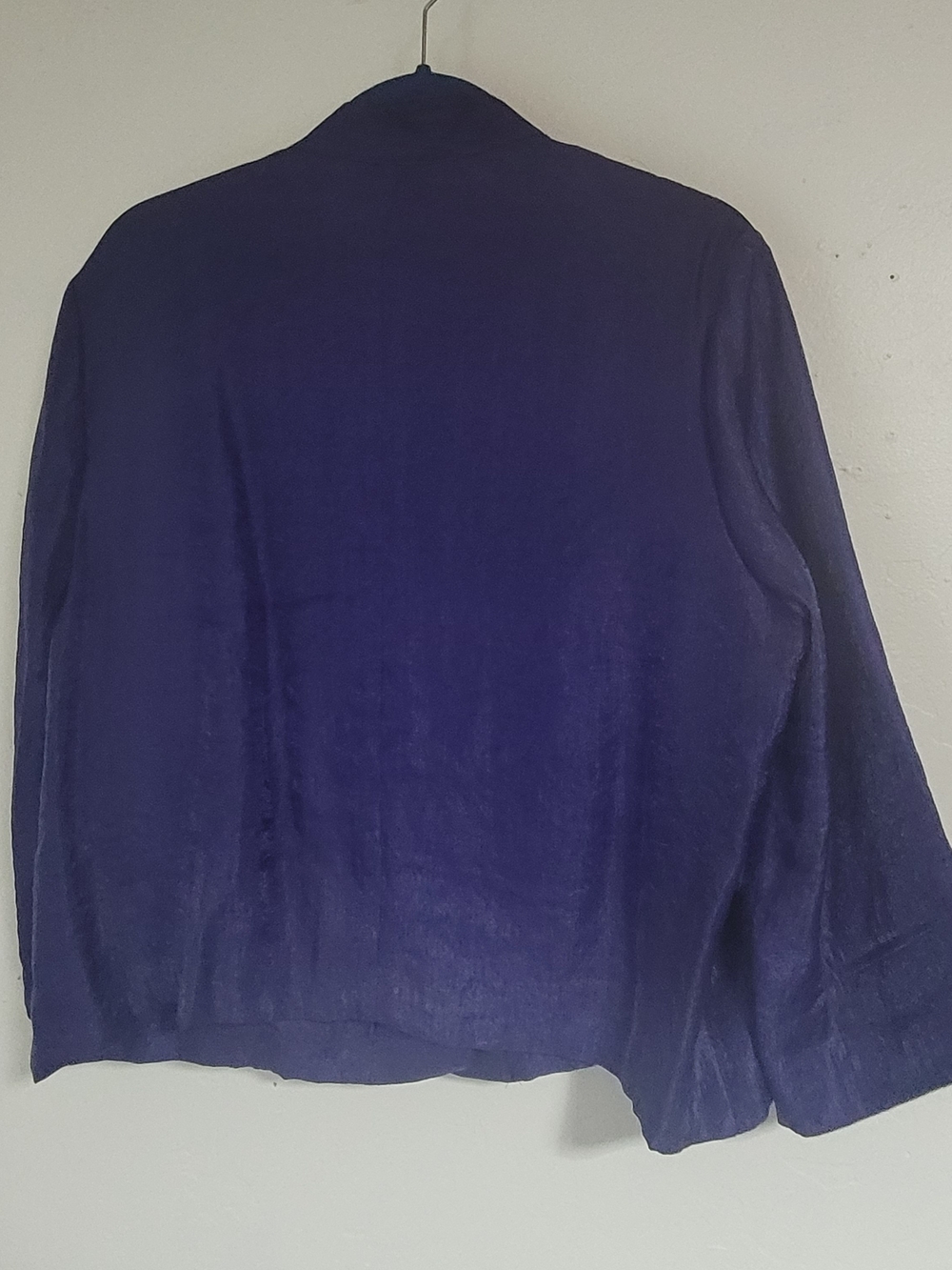 Ruby Rd. Deep Purple Button-Front Blazer - Picture 5 of 6